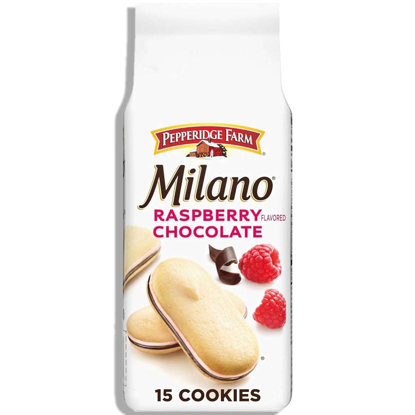 sandwich cookie construction with rich chocolate filling between two crisp cookies