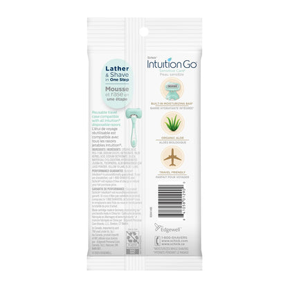 Schick Intuition Go Disposable Razor for Women – Simple One-Step Shave, Nothing Else Needed