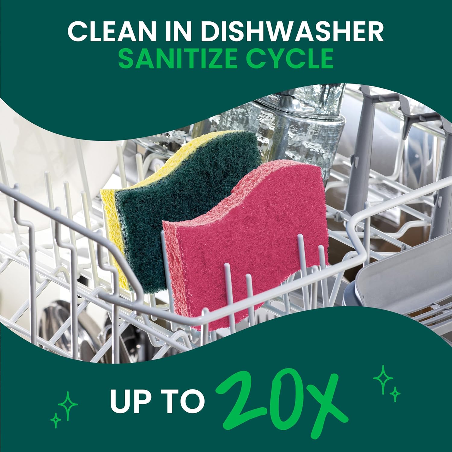 Scotch-Brite Delicate Clean Scrub Sponge – Sleek, Neutral Sponge for Intentional Homes and Daily Dishes