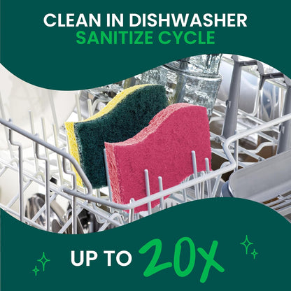 Scotch-Brite Delicate Clean Scrub Sponge – Sleek, Neutral Sponge for Intentional Homes and Daily Dishes