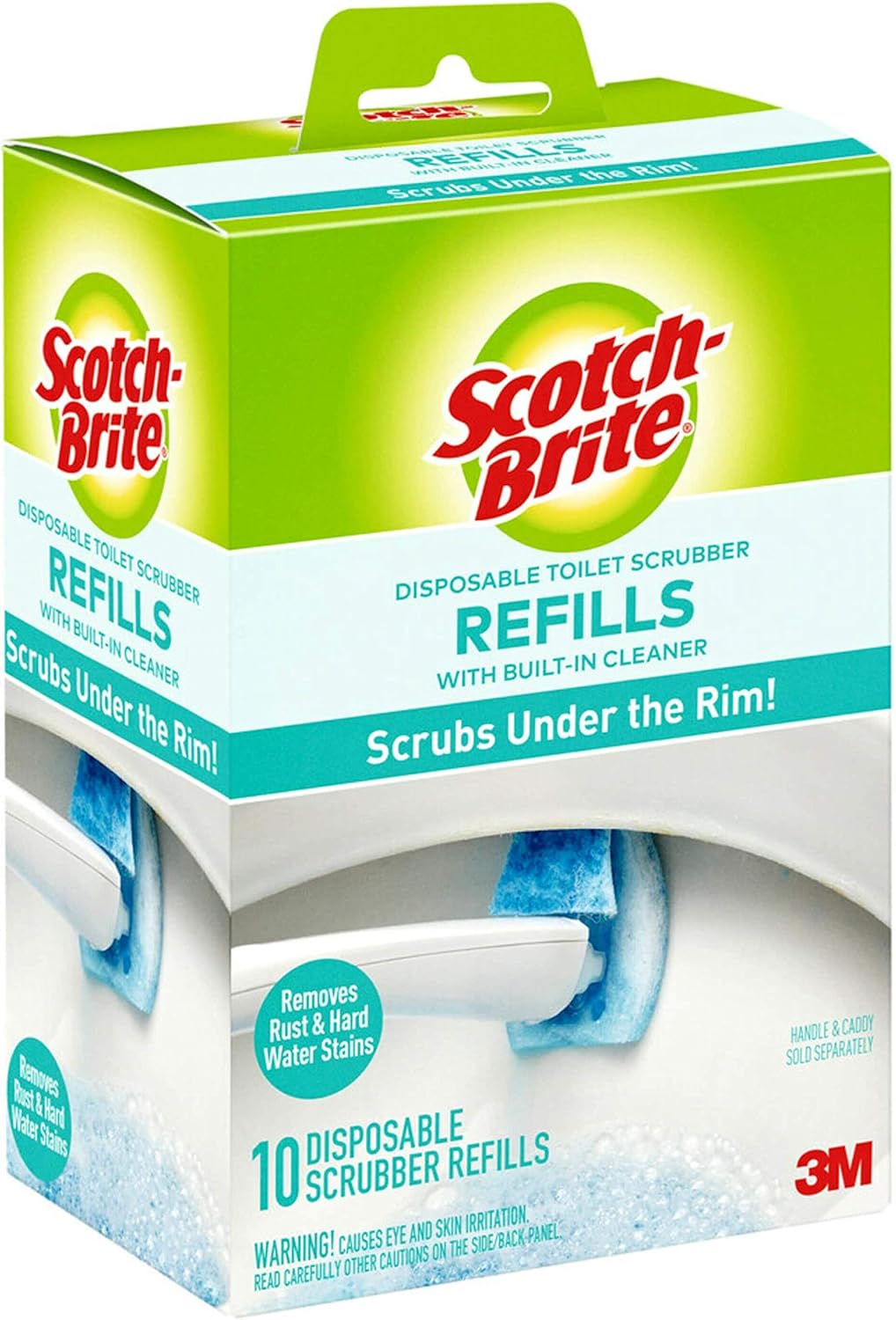 Scotch-Brite Disposable Toilet Scrubber Refills – Septic-Safe Toilet Bowl Scrubbing Without Harsh Chemical Fumes