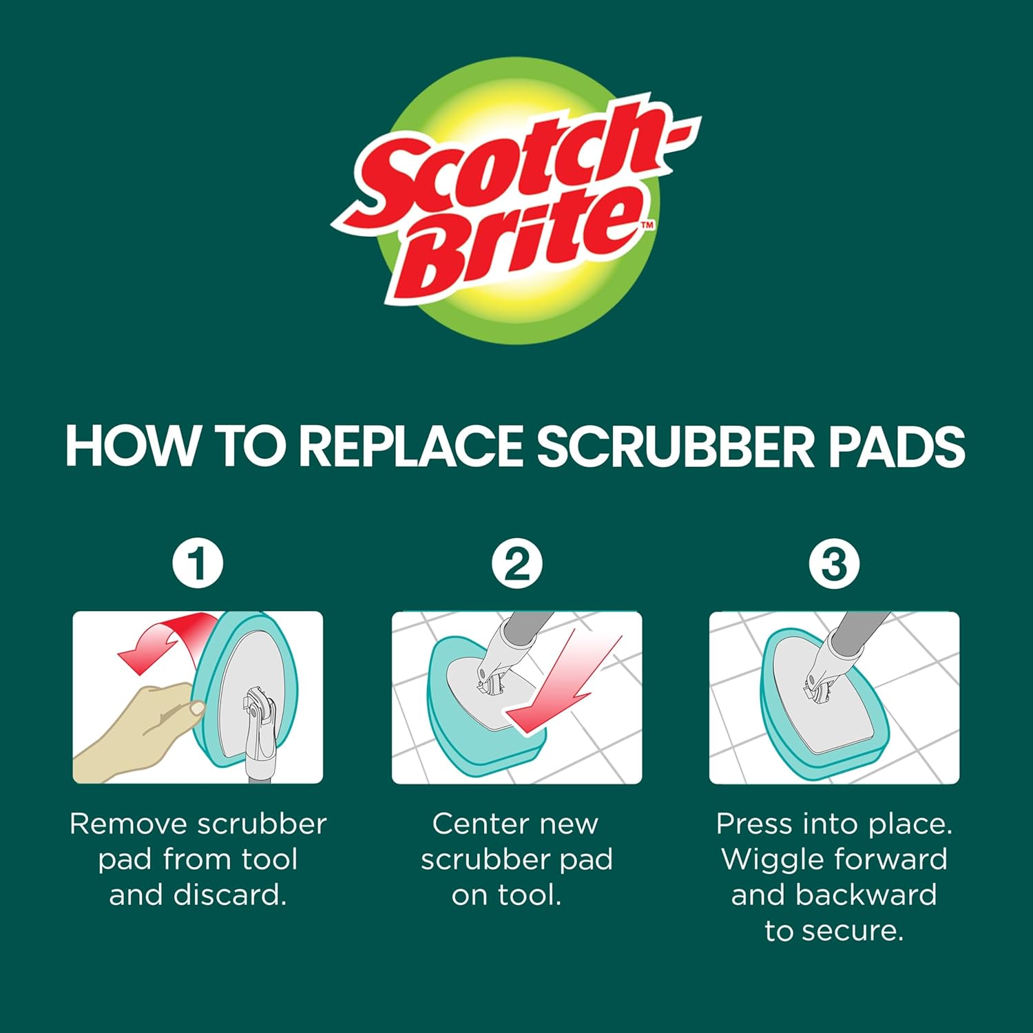 Scotch-Brite Extendable Tub & Tile Scrubber Kit – Back-Saving Shower Scrubber for Chronic Pain Sufferers, No-Bend Tub Cleaner