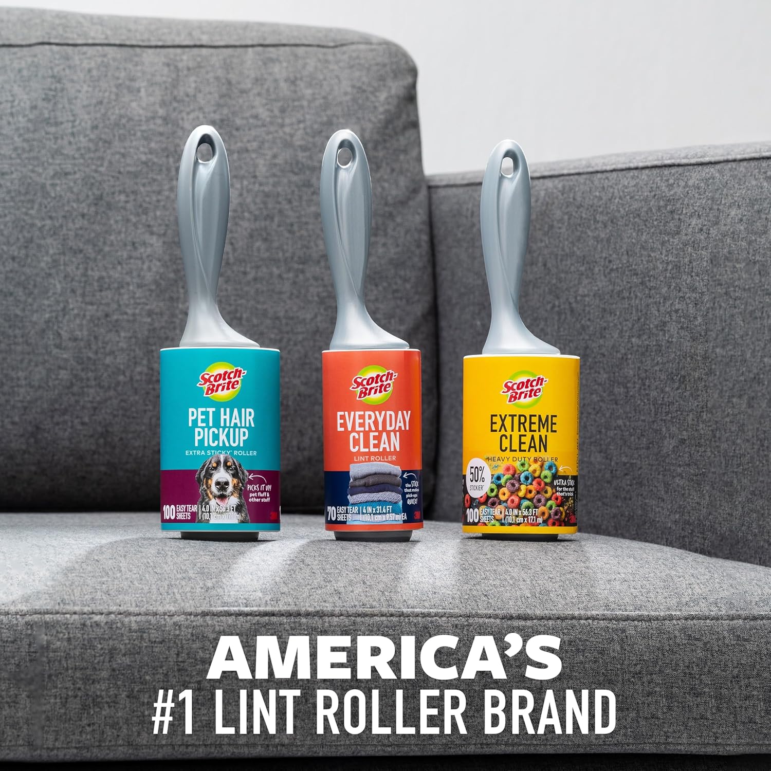 Scotch-Brite Lint Roller Bulk Pack for Professionals, Stay Polished in the Office Car and Home Closet