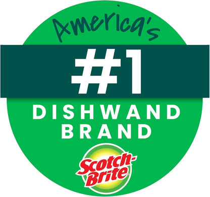 Scotch-Brite Non-Scratch Dishwand Refills – Quick-Change Dishwand Pads for Busy Home Offices and Kitchens