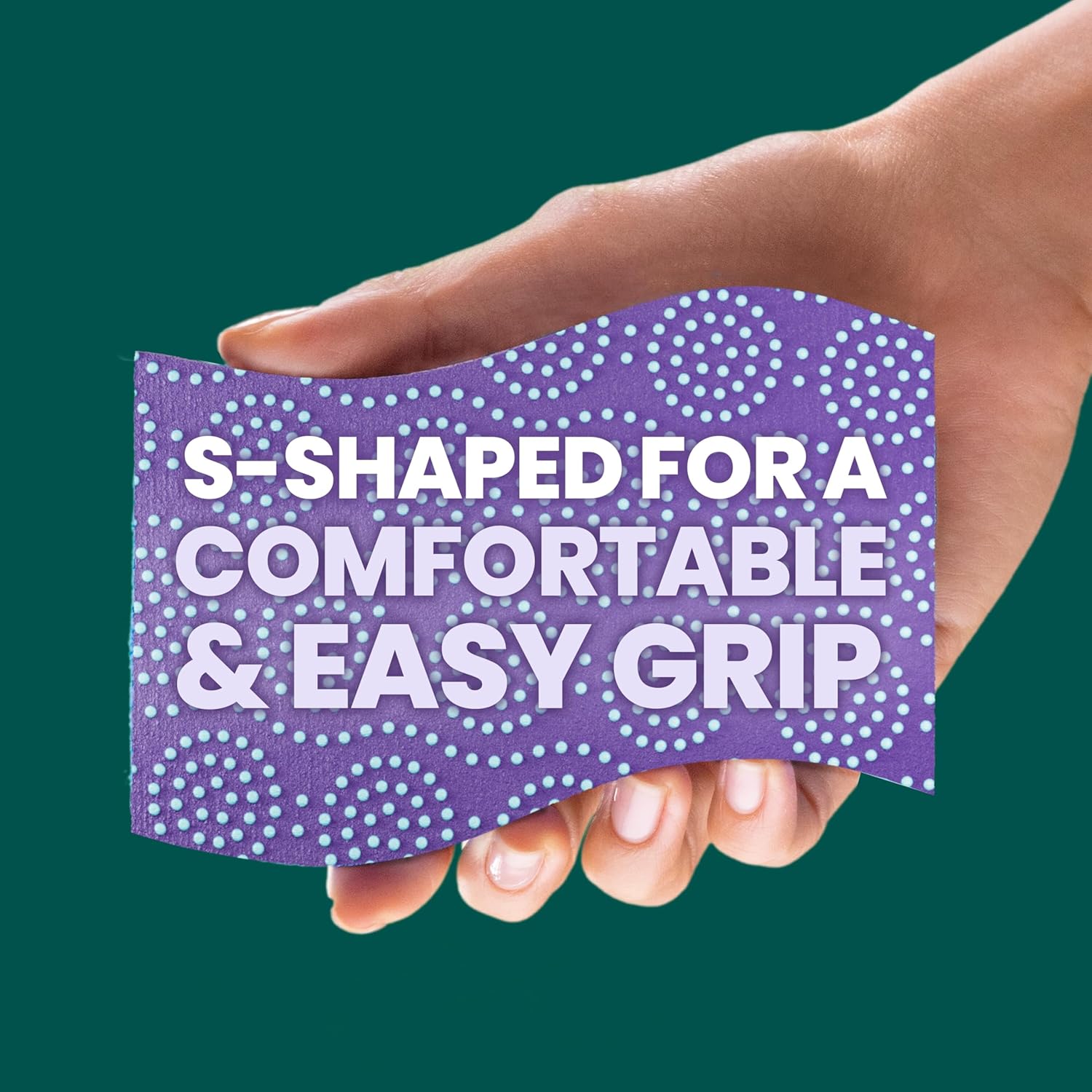 Scotch-Brite Scrub Dots Non-Scratch Scrub Sponge for Mindful Home Care, Odor-Free Daily Dishwashing Sponge