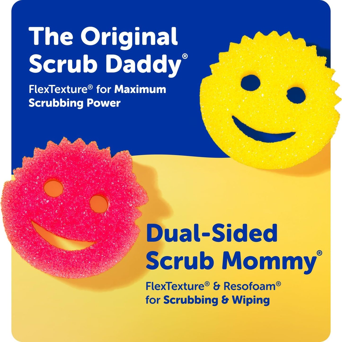 Scrub Mommy Non-Toxic Household Sponges – Bulk 9-Pack for Parents Who Clean Smart & Safe