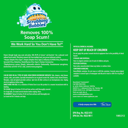 Scrubbing Bubbles One-Spray Bathroom Cleaner for a Clutter-Free Sink, Citrus 32oz