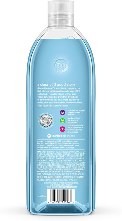 sea minerals scent for a fresh, ocean-inspired handwashing experience