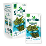 Gimme Seaweed Organic Roasted Seaweed Snacks for Clean Eating Pantry Keto Vegan Source of Omega-3 5 Count