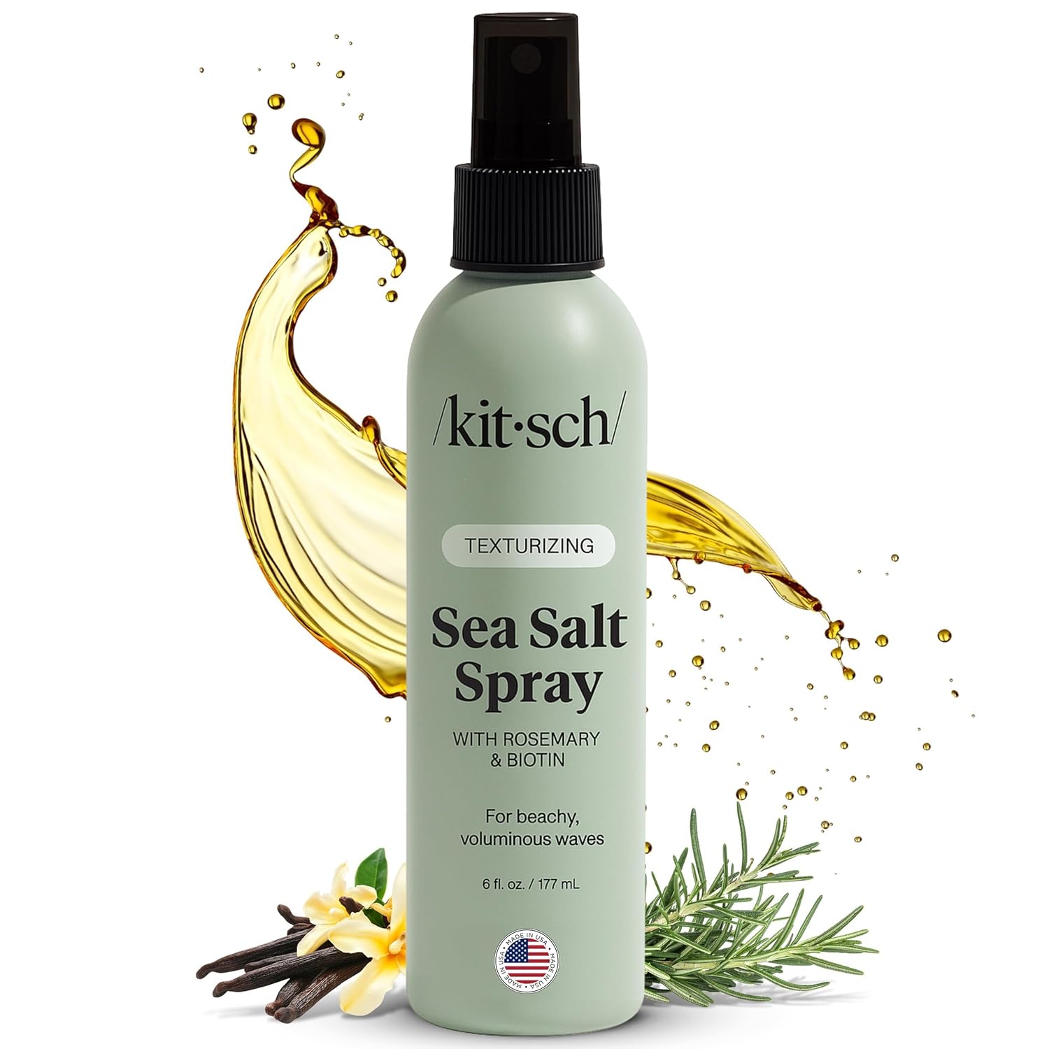 sea salt-based texturizing spray for tousled waves and natural curl enhancement