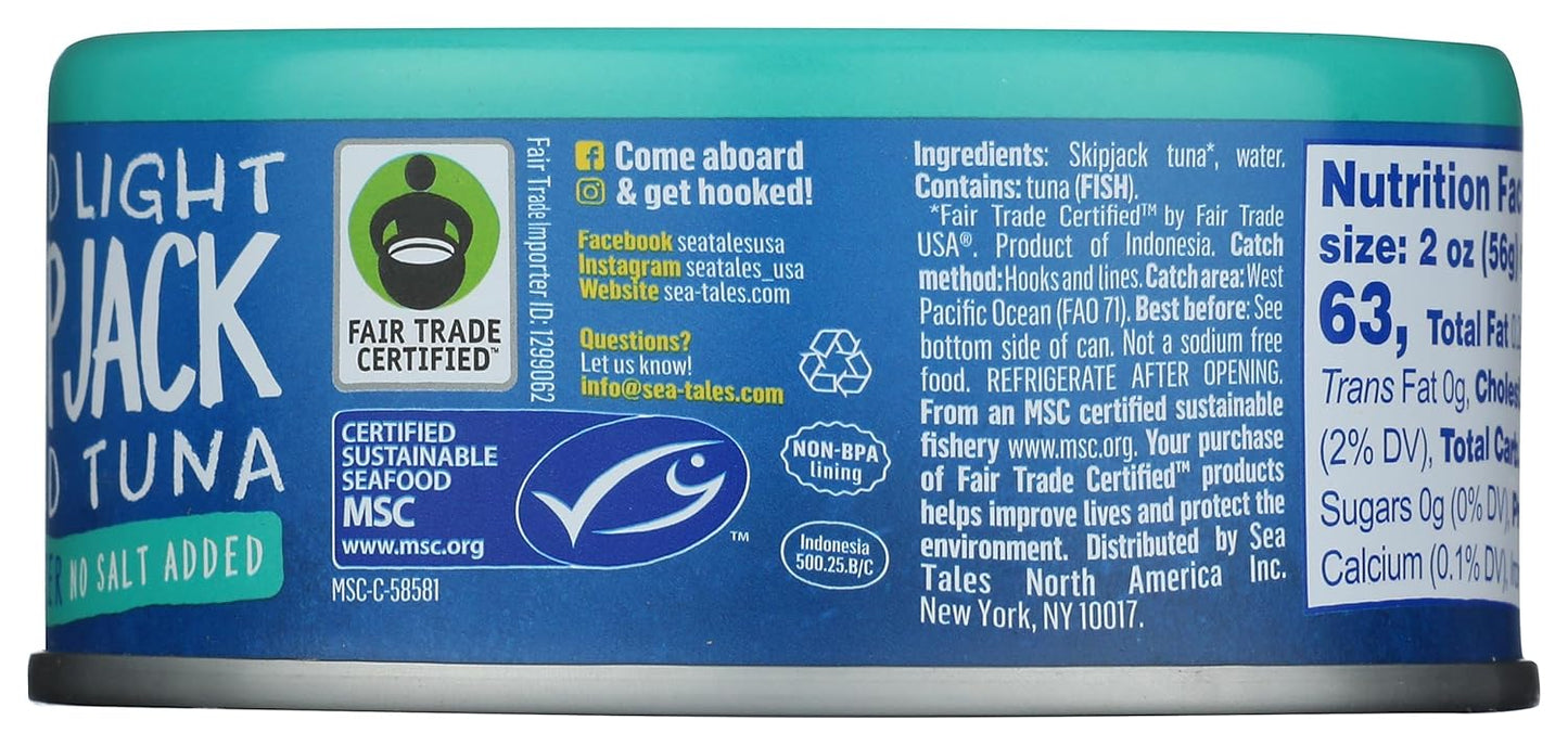 Sea Tales Skipjack Tuna NSA – Grab-and-Go Lean Protein for Work Lunch Meal Prep