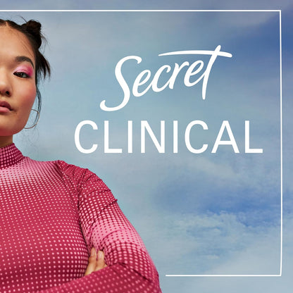 Secret 100-Hour Protection Deodorant – pH-Balanced Invisible Solid for Your Nightly Self-Care and Relaxation Routine