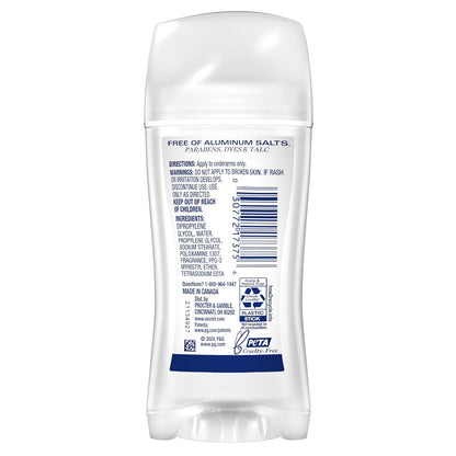 Secret Aluminum Free Clear Solid Deodorant – Capsule Bathroom Pick, 48hr Protection in One Stick, 2.4 oz