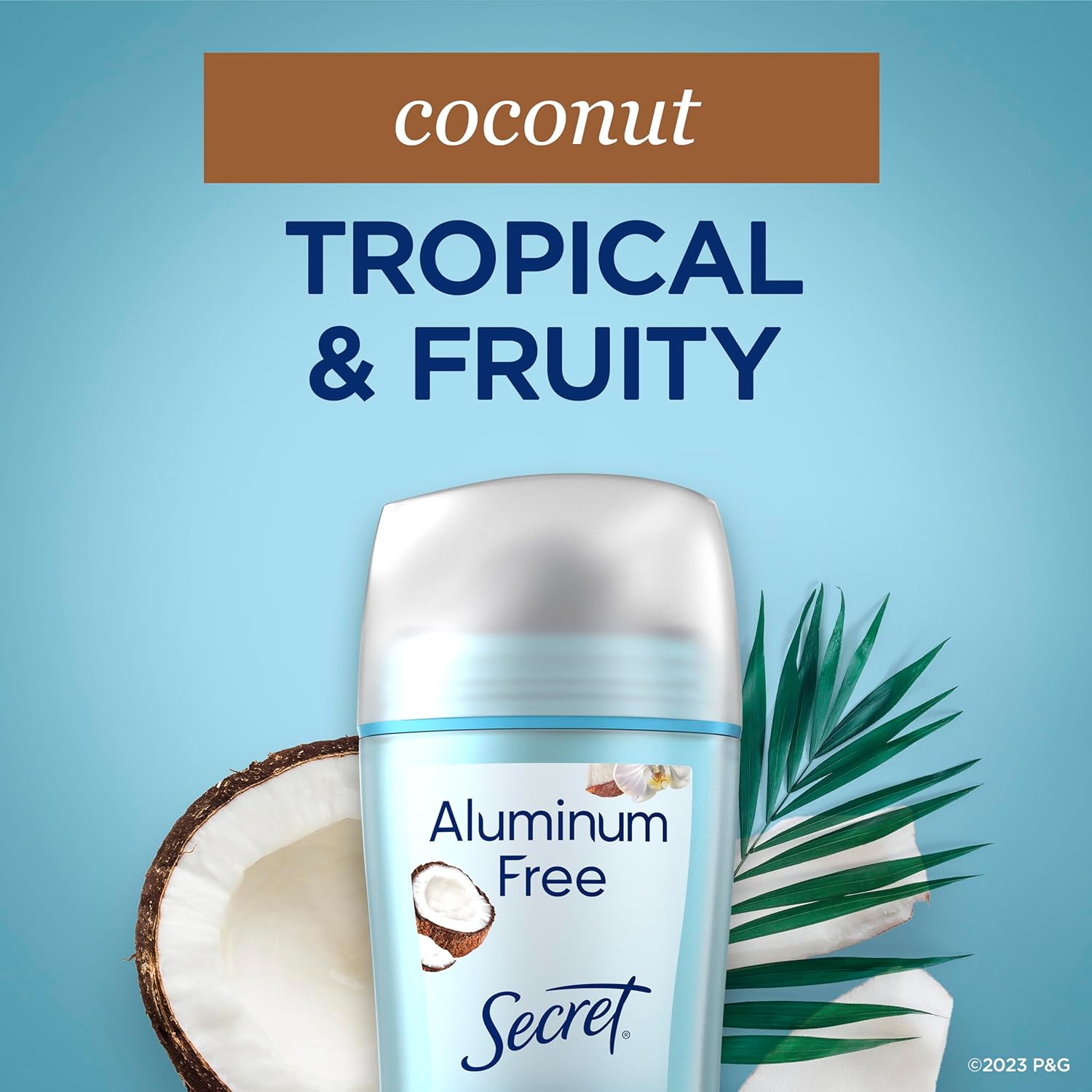 Secret Aluminum Free Deodorant for Women, 48hr Odor Protection, Baking Soda Free Sensitive Skin Formula, Coconut, Rose, Cherry Blossom & White Peach Scents, 2.4 oz (Pack of 4) for Nightly Wind Down and Relaxing Personal Care Routine