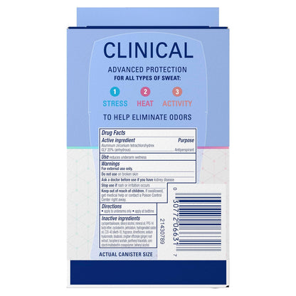 Secret Clinical Strength Invisible Solid – Self-Care Deodorant with Hyaluronic Acid for Mindful Routines