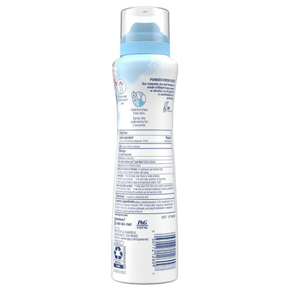 Secret Deodorant Dry Spray – Post-Shower Wind-Down Essential for Sensitive Skin, pH-Balanced Freshness, 4.1 oz Pack of 3