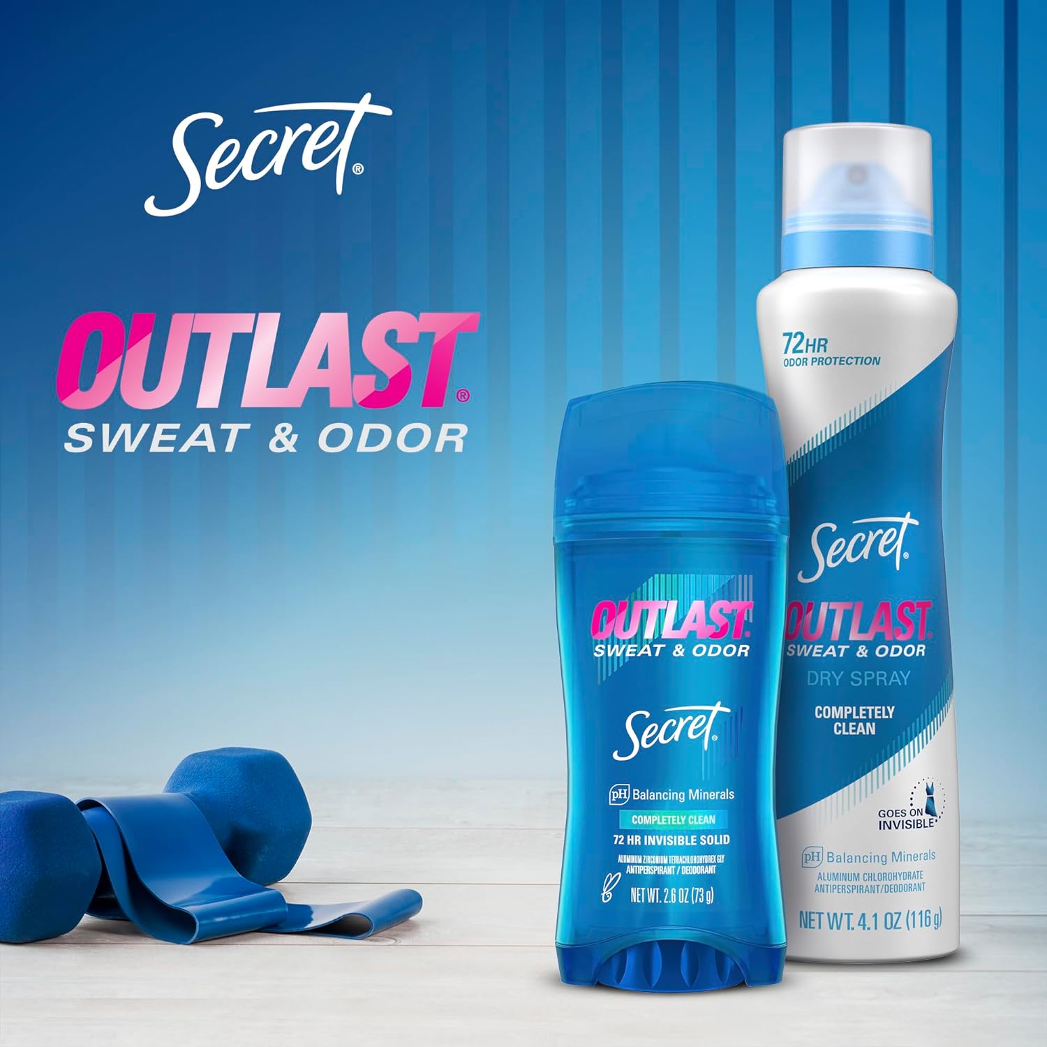 Secret Outlast Antiperspirant Deodorant for Women – Clean, Uncluttered 0.5 oz Stick for Intentional Daily Routine