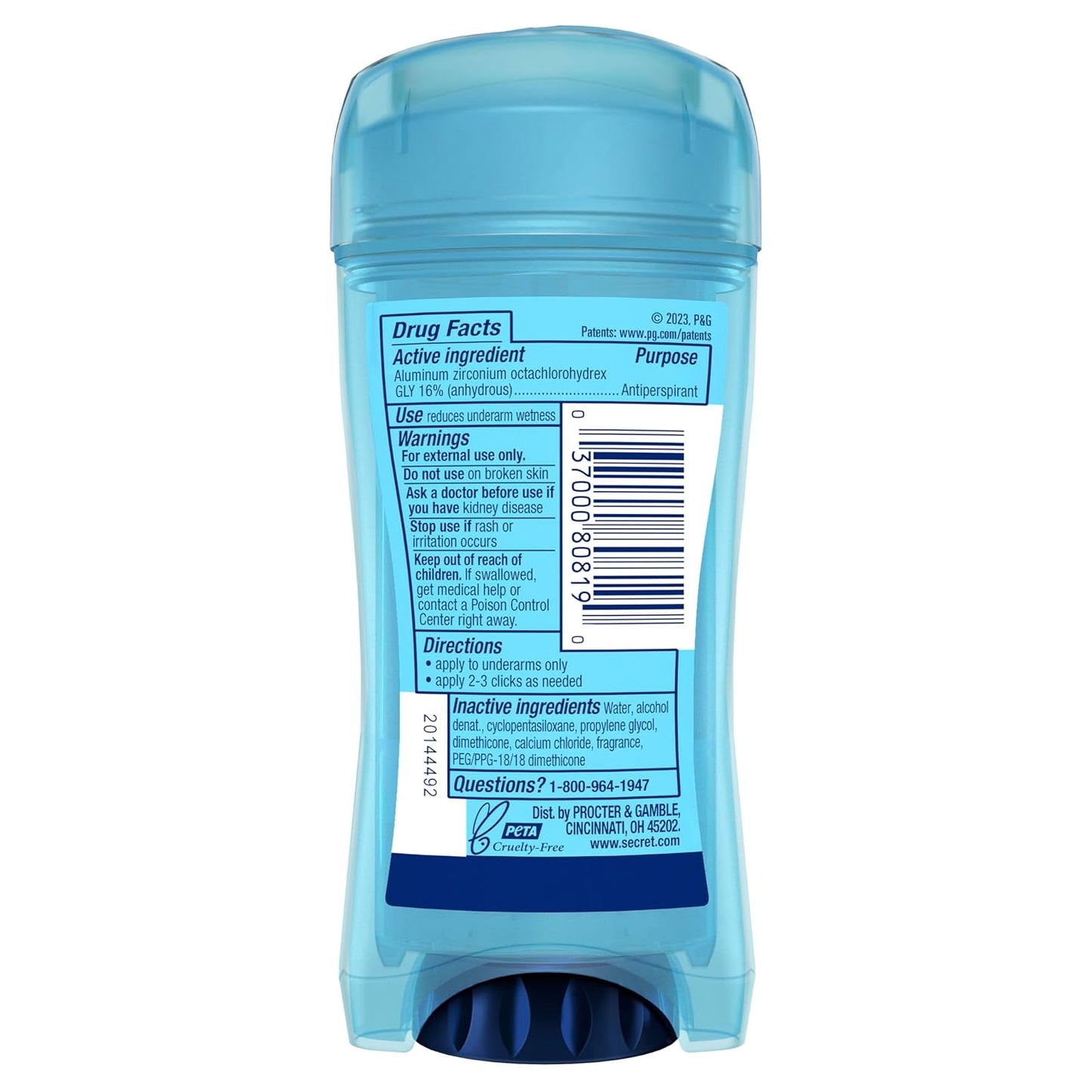 Secret Outlast Antiperspirant Deodorant for Women – Skin Comfort First, PH Balancing Minerals for Sensitive Underarm Skin