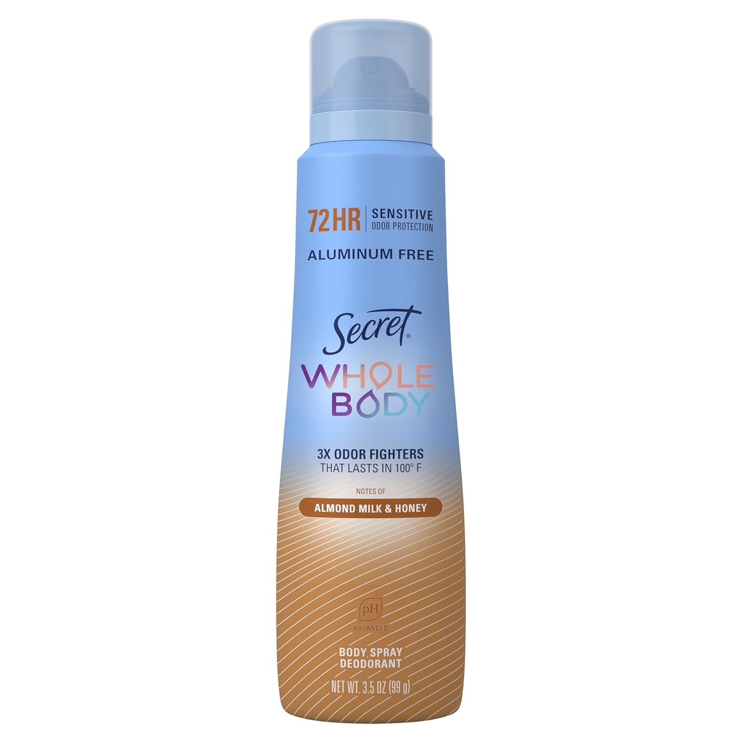 Secret Whole Body Deodorant Spray for Women – Stylish Stocking Stuffer and Valentine's Day Gift, Gynecologist-Recommended Whole-Body Freshness, 3.5oz