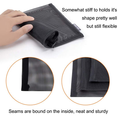 see-through mesh wall for instant visual identification of contents