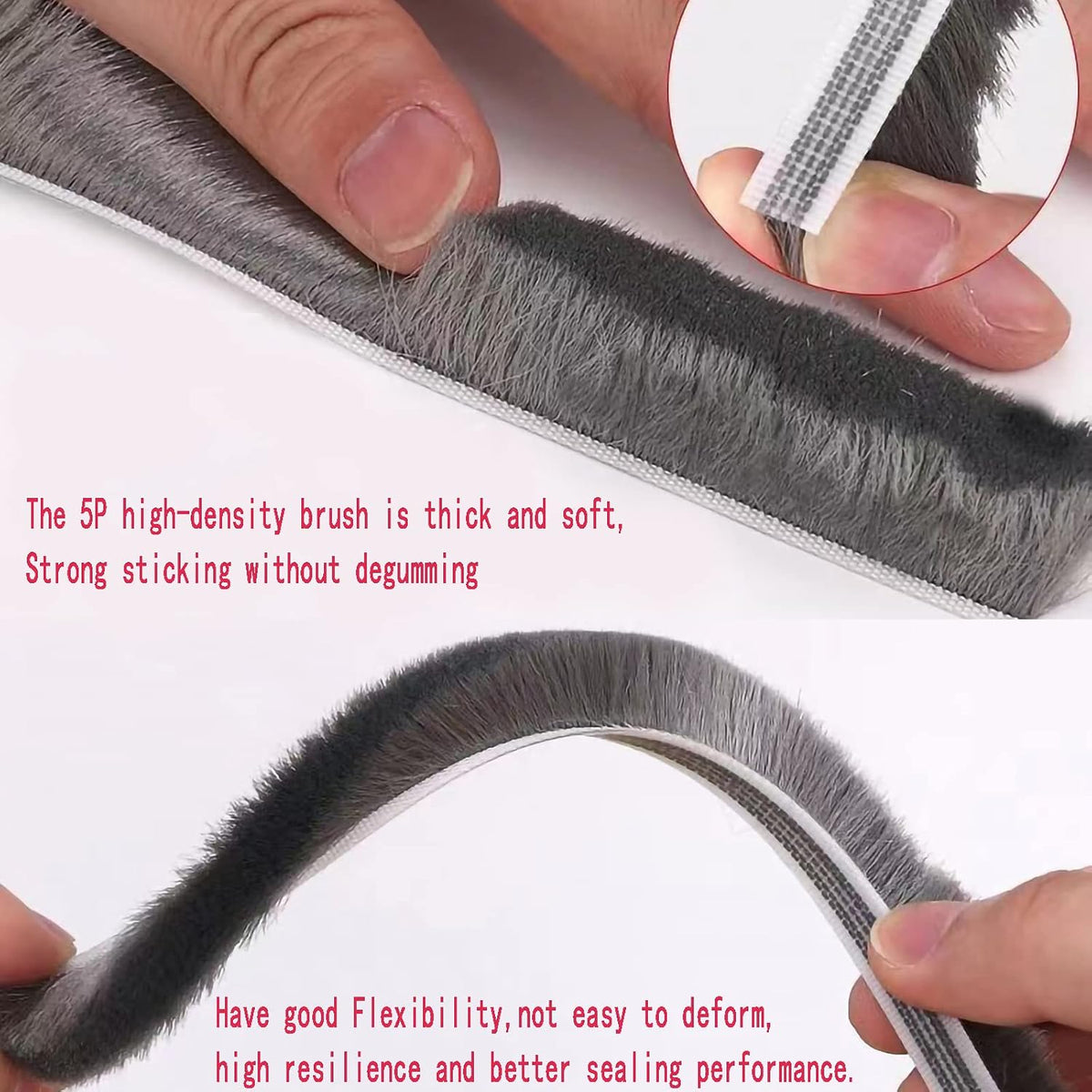 self-adhesive backing rated for strong, long-lasting hold without easy degumming