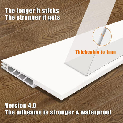 self-adhesive backing that can be preheated with a hairdryer for stronger cold-weather grip