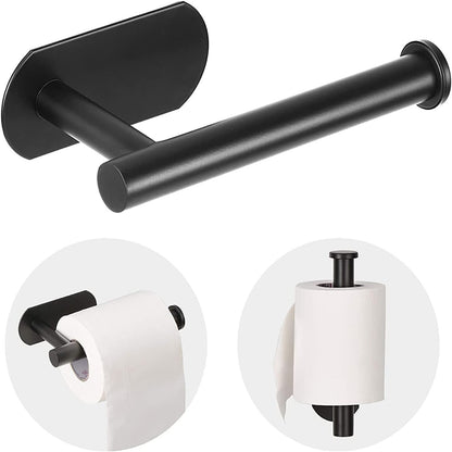 self-adhesive backing that sticks to ceramic tile, glass, or metal smooth surfaces (no drilling required)