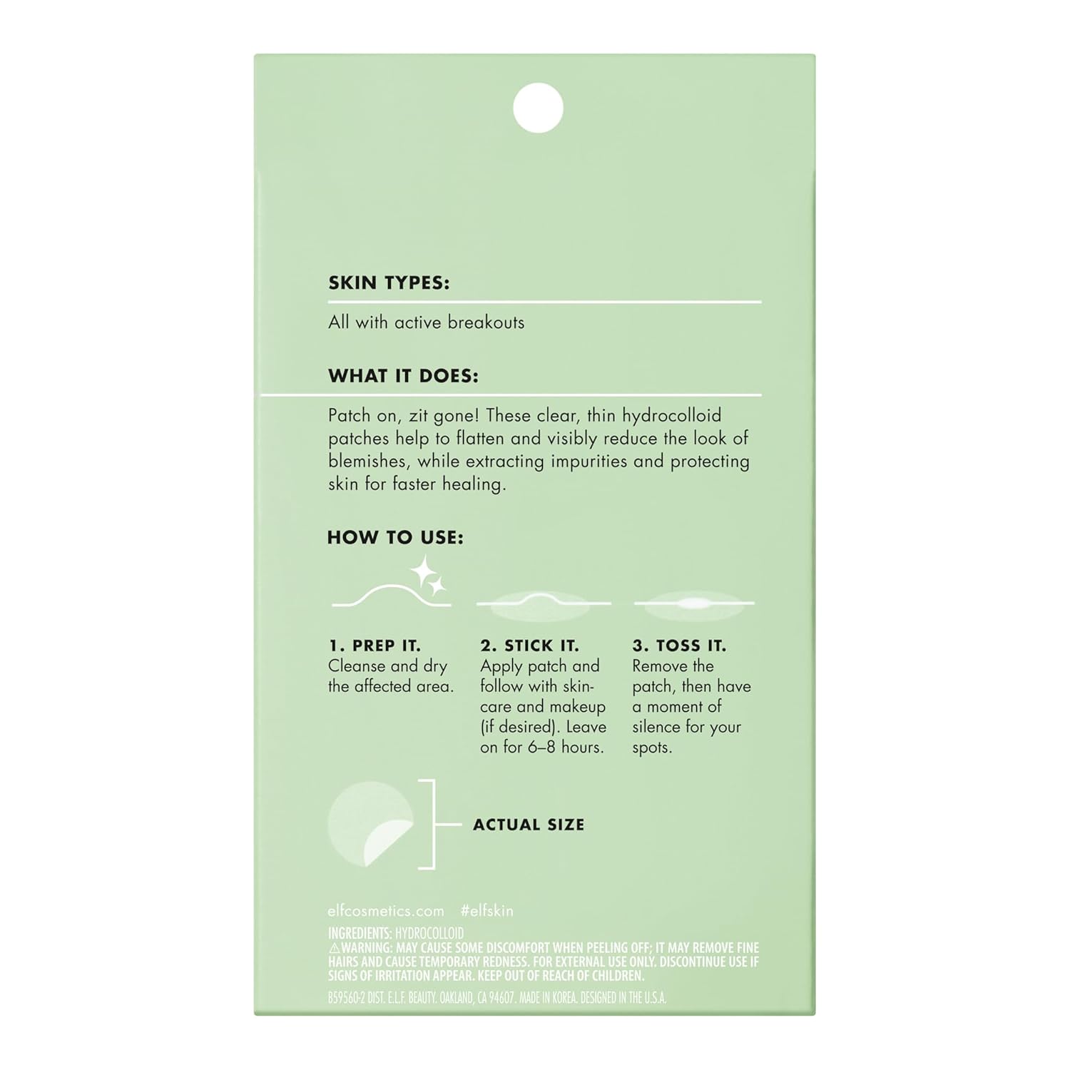 self-adhesive sheet format for clean, hygienic single-application use