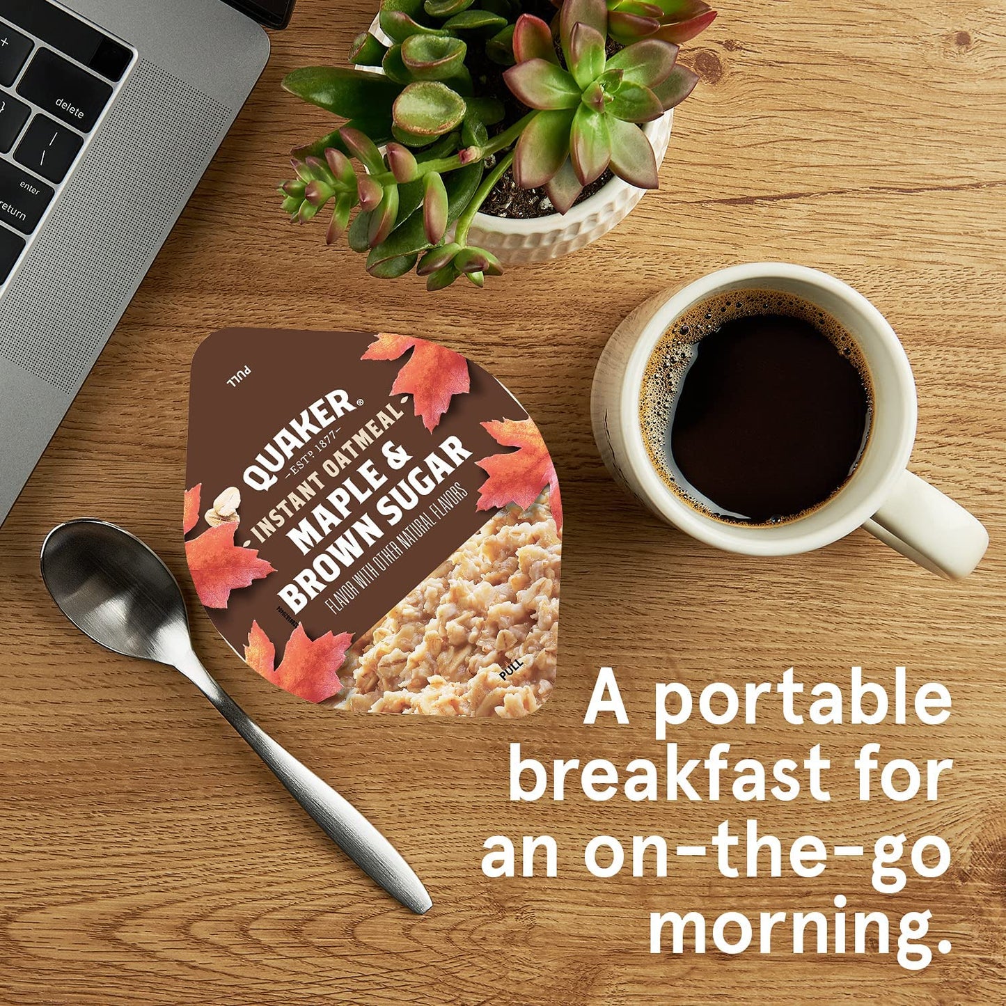 self-contained microwavable cup that doubles as the eating vessel