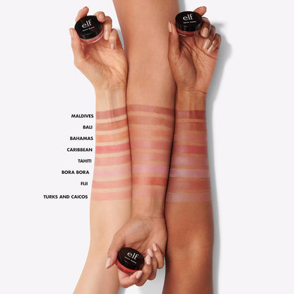 semi-matte natural finish for a flushed-from-within glow