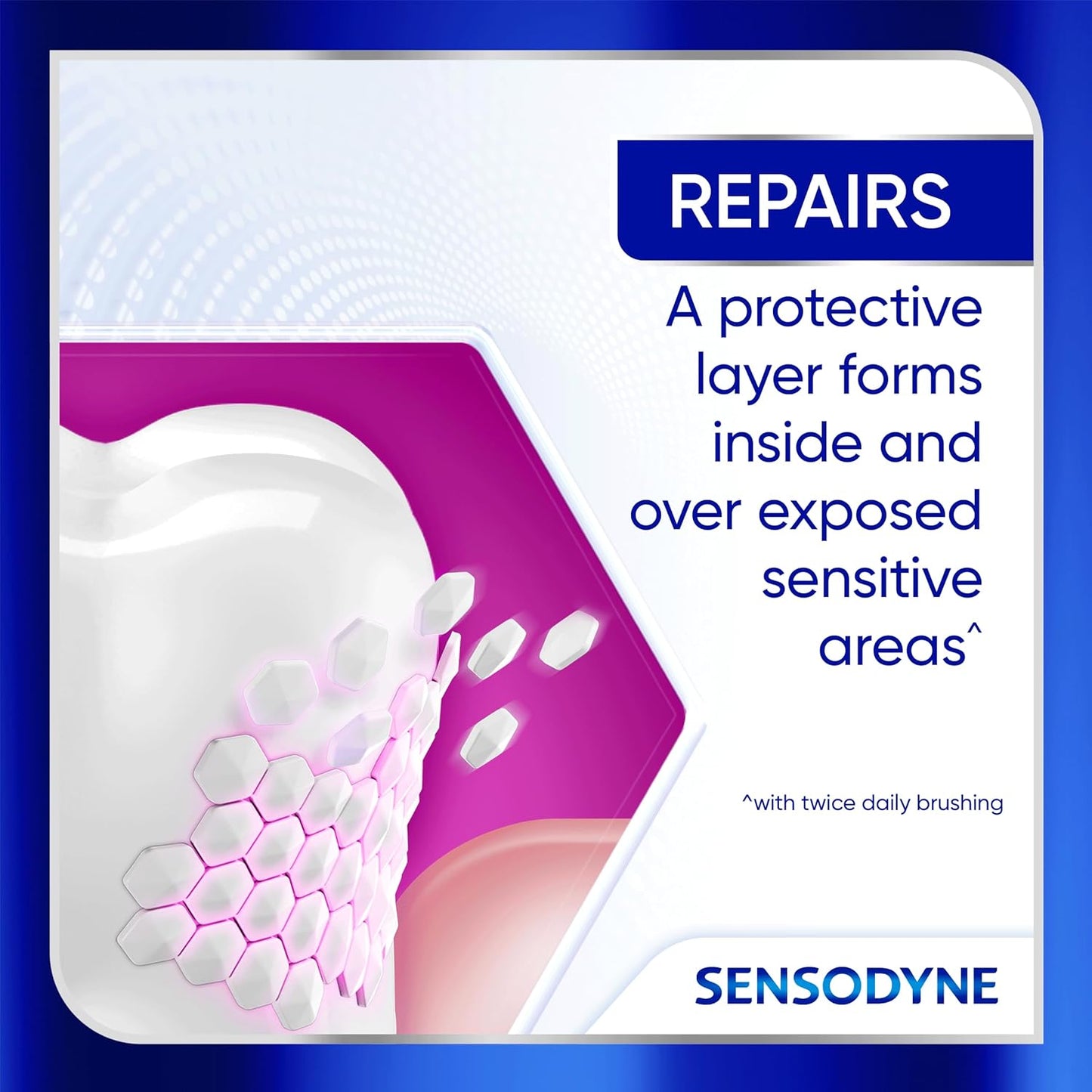 Sensodyne Clinical Repair Whiten & Shine – Clinical-Grade Whitening Toothpaste, Luxury Multi-Pack