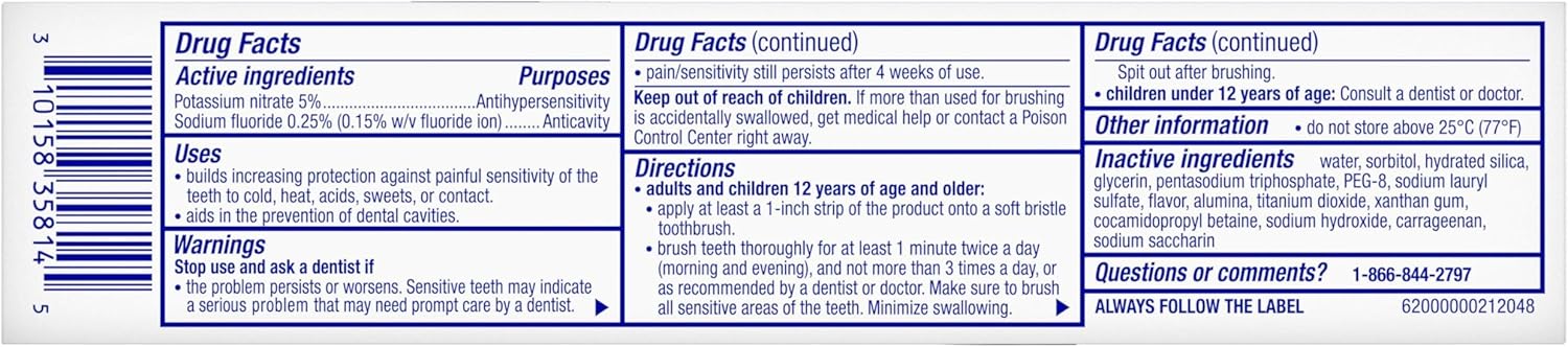 Sensodyne Clinical White – Elegantly Formulated Whitening Toothpaste for Discerning Oral Care, 3 x 3.4 oz
