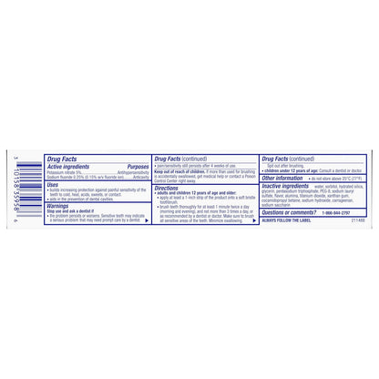 Sensodyne Clinical White – Uncluttered Whitening Toothpaste, No Peroxide, Pure Results, 3 Tubes