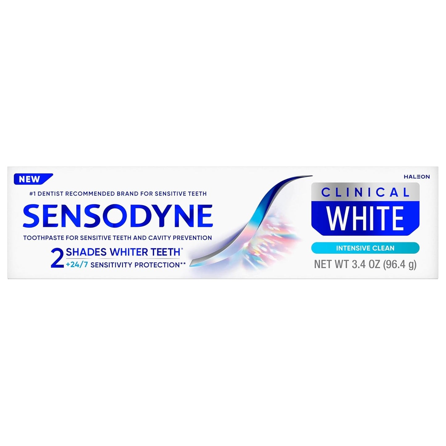 Sensodyne Clinical White – Uncluttered Whitening Toothpaste, No Peroxide, Pure Results, 3 Tubes