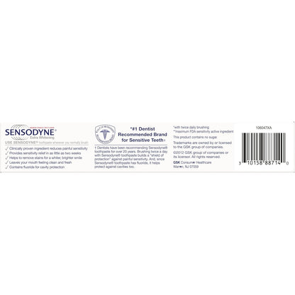 Sensodyne Extra Whitening Toothpaste for Sensitive Teeth – Tartar Control & Gentle Whitening for Safer Daily Brushing