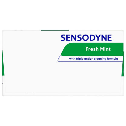 Sensodyne Fresh Mint Toothpaste for Sensitive Teeth – Soothing Morning and Nighttime Brushing Ritual with Cavity Protection, Pack of 2