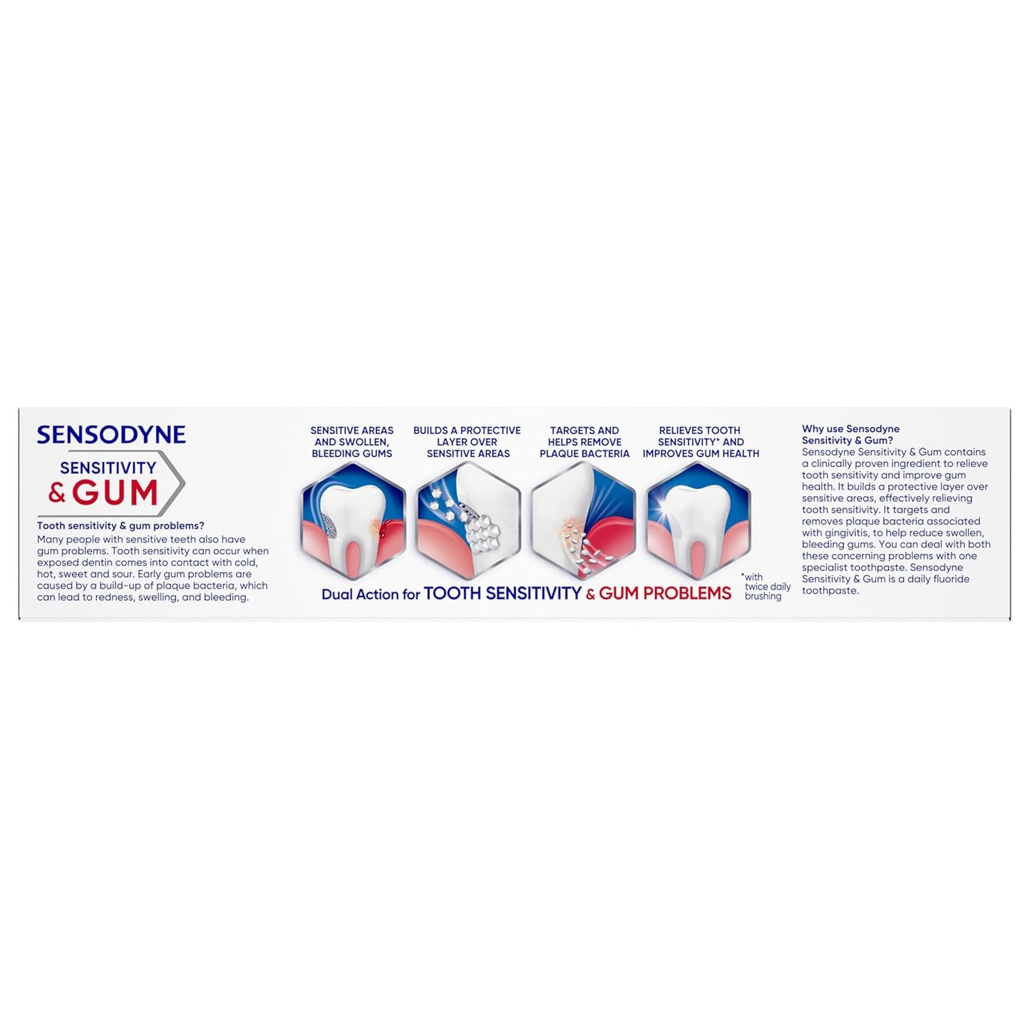 Sensodyne Luxury Dual-Action Paste – Dentist-Recommended Therapeutic Care with Fresh Finish