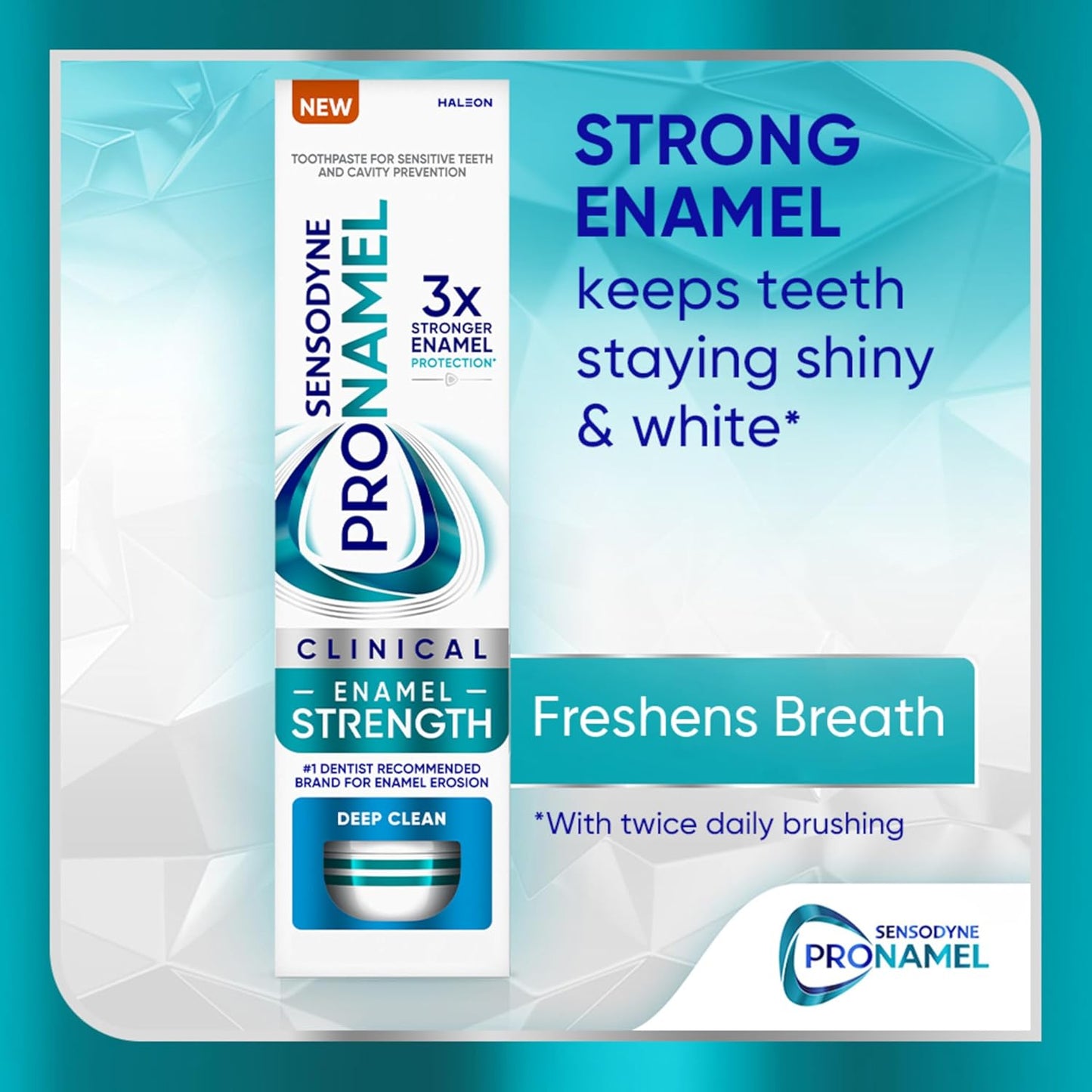 Sensodyne Pronamel Clinical Enamel Strength Toothpaste Dentist Trusted Safety Formula, Deep Clean Acid Erosion Defense for the Whole Family