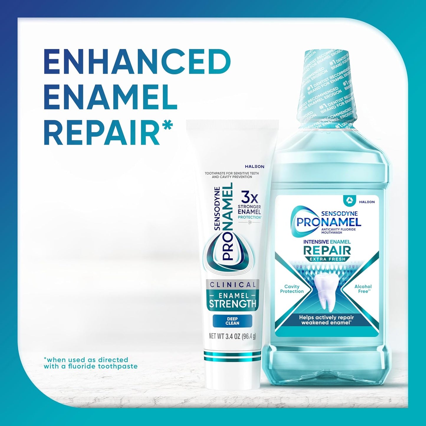 Sensodyne Pronamel Clinical Enamel Strength Toothpaste Dentist Trusted Safety Formula, Deep Clean Acid Erosion Defense for the Whole Family
