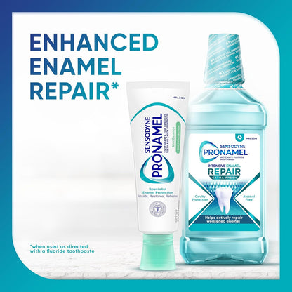 Sensodyne Pronamel Daily Protection Enamel Toothpaste for Sensitive Teeth - Mint Essence, 4 oz (Pack of 3) to Re-mineralize Acid-Weakened Enamel in Your Self-Care Routine