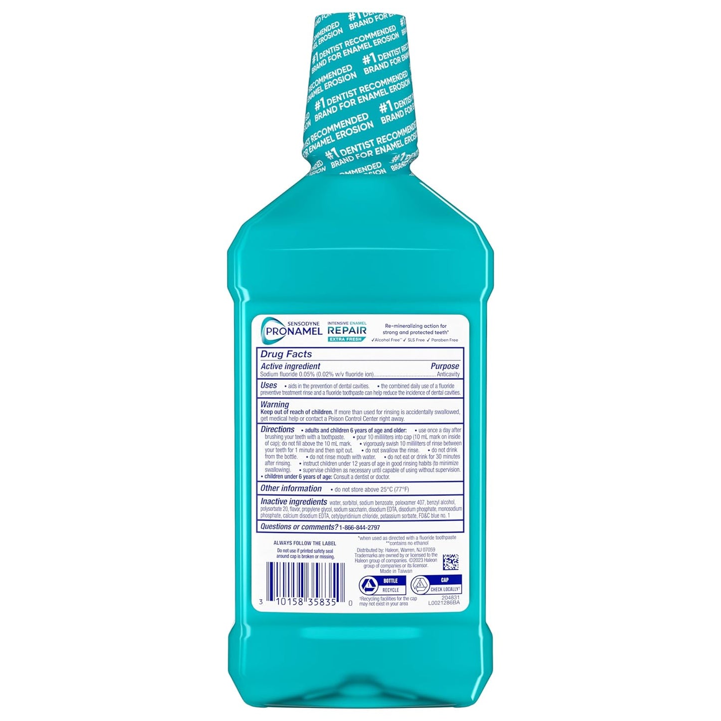Sensodyne Pronamel Intensive Enamel Repair Rinse – Premium Self-Care Gift for Sensitive Smiles, Extra Fresh 16.9 fl oz 3 Pack