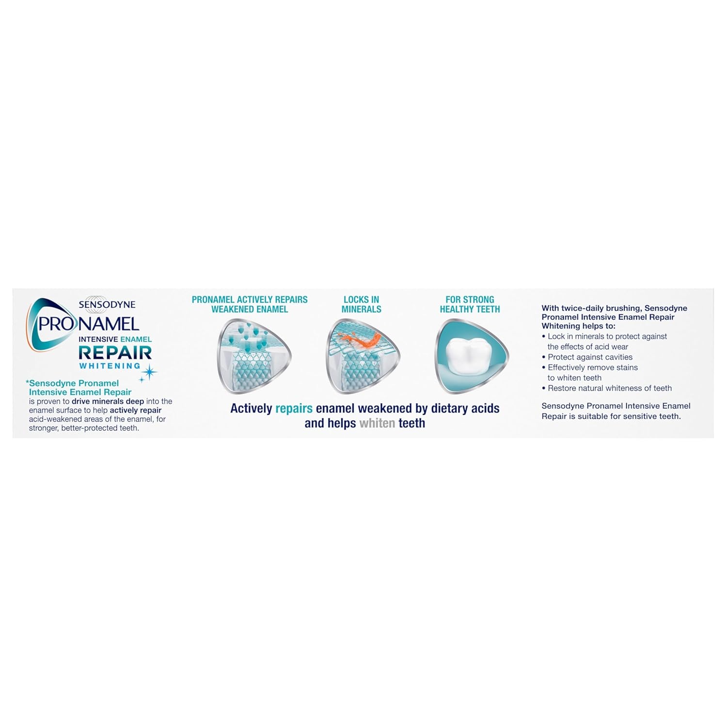 Sensodyne Pronamel Sensitive Teeth Toothpaste – Gentle, Fluoride-Strengthened Formula for Safe Daily Family Oral Care
