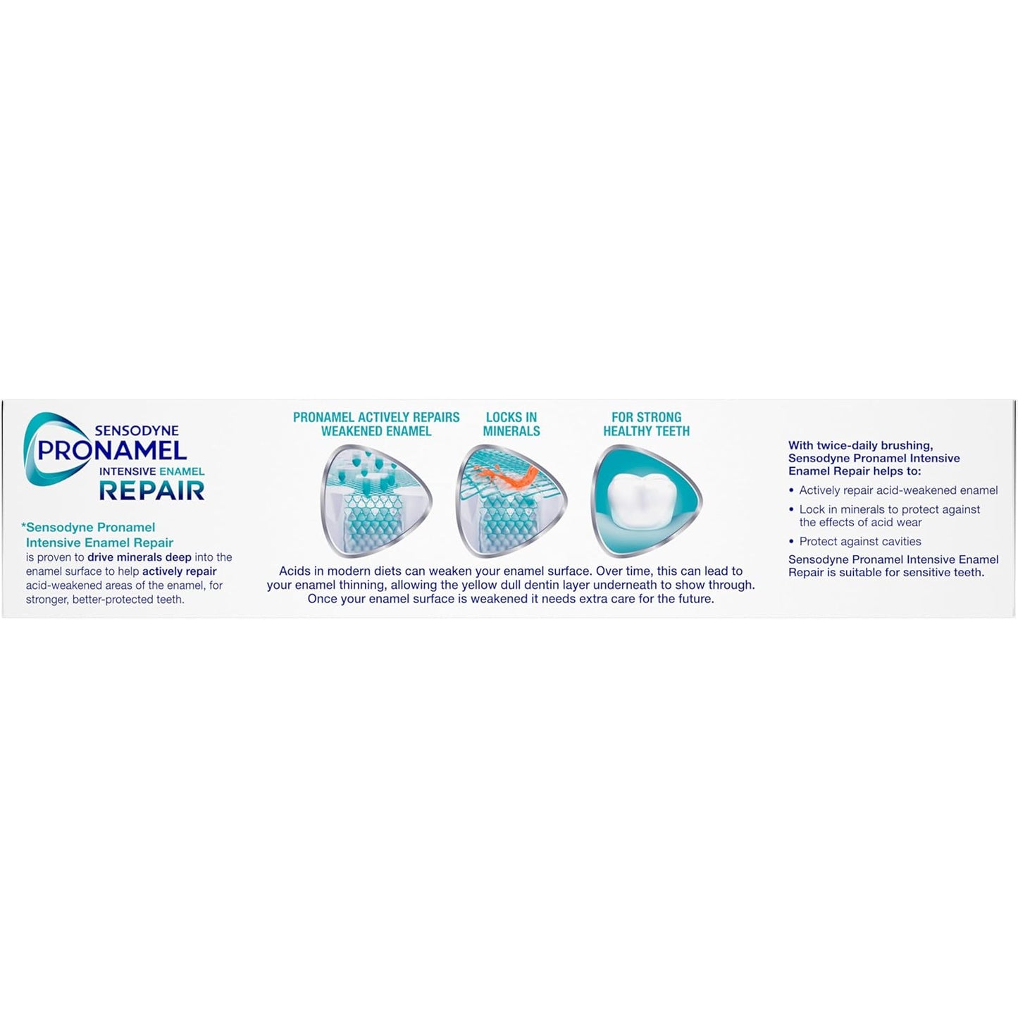 Sensodyne Pronamel Sensitive Teeth Toothpaste – Kid-Safe Enamel Repair Formula, No Harsh Chemicals, 4-Pack