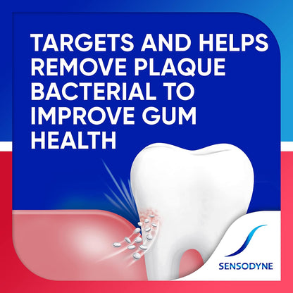 Sensodyne Sensitivity & Gum Toothpaste for Sensitive Teeth – Mindful Brushing Routine with Gum Care and Gentle Whitening, 2.3 oz (Pack of 2)