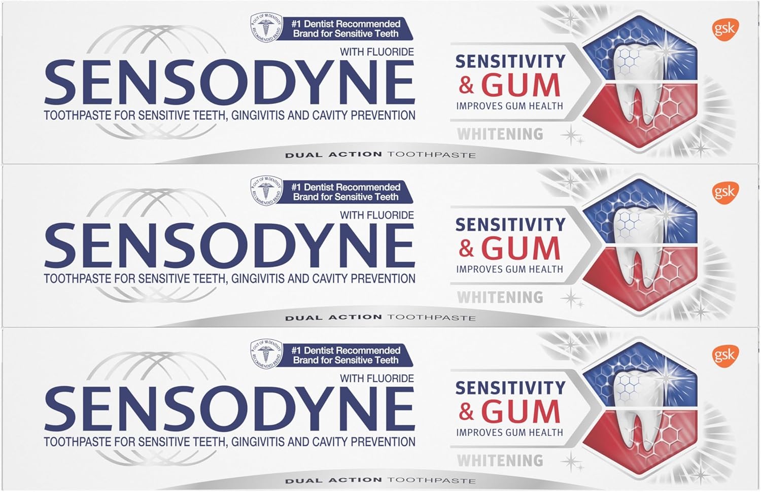 Sensodyne Sensitivity & Gum Whitening Toothpaste – Housewarming Gift for Hosts Who Value Self-Care