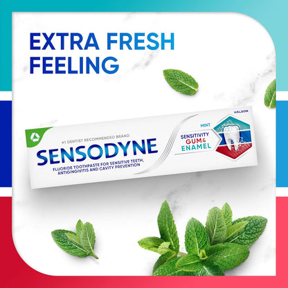 Sensodyne Triple Protection Fluoride Toothpaste – Clinically Proven Sensitive Teeth Care Trusted for Family Bathrooms, 3.4 oz 3-Pack