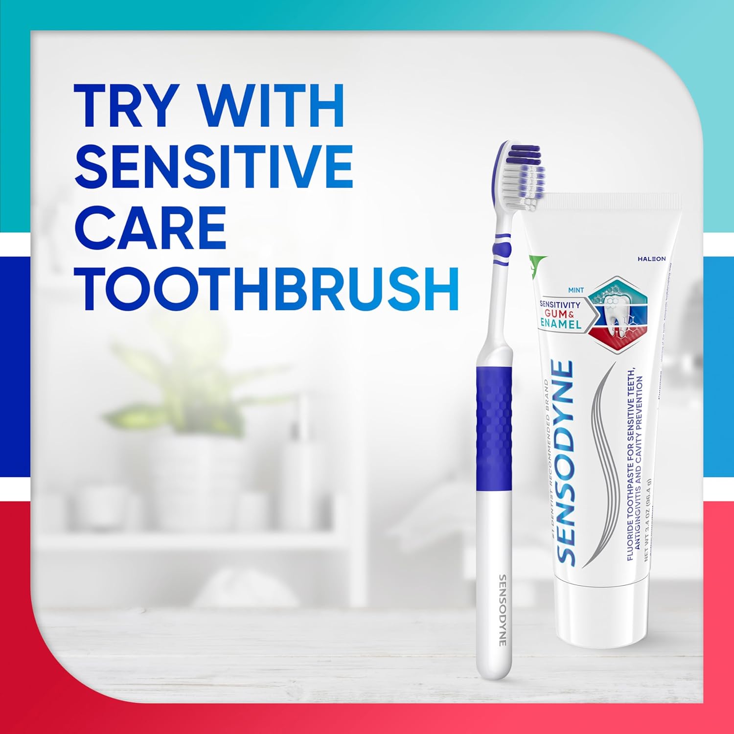 Sensodyne Triple Protection Fluoride Toothpaste – Clinically Proven Sensitive Teeth Care Trusted for Family Bathrooms, 3.4 oz 3-Pack