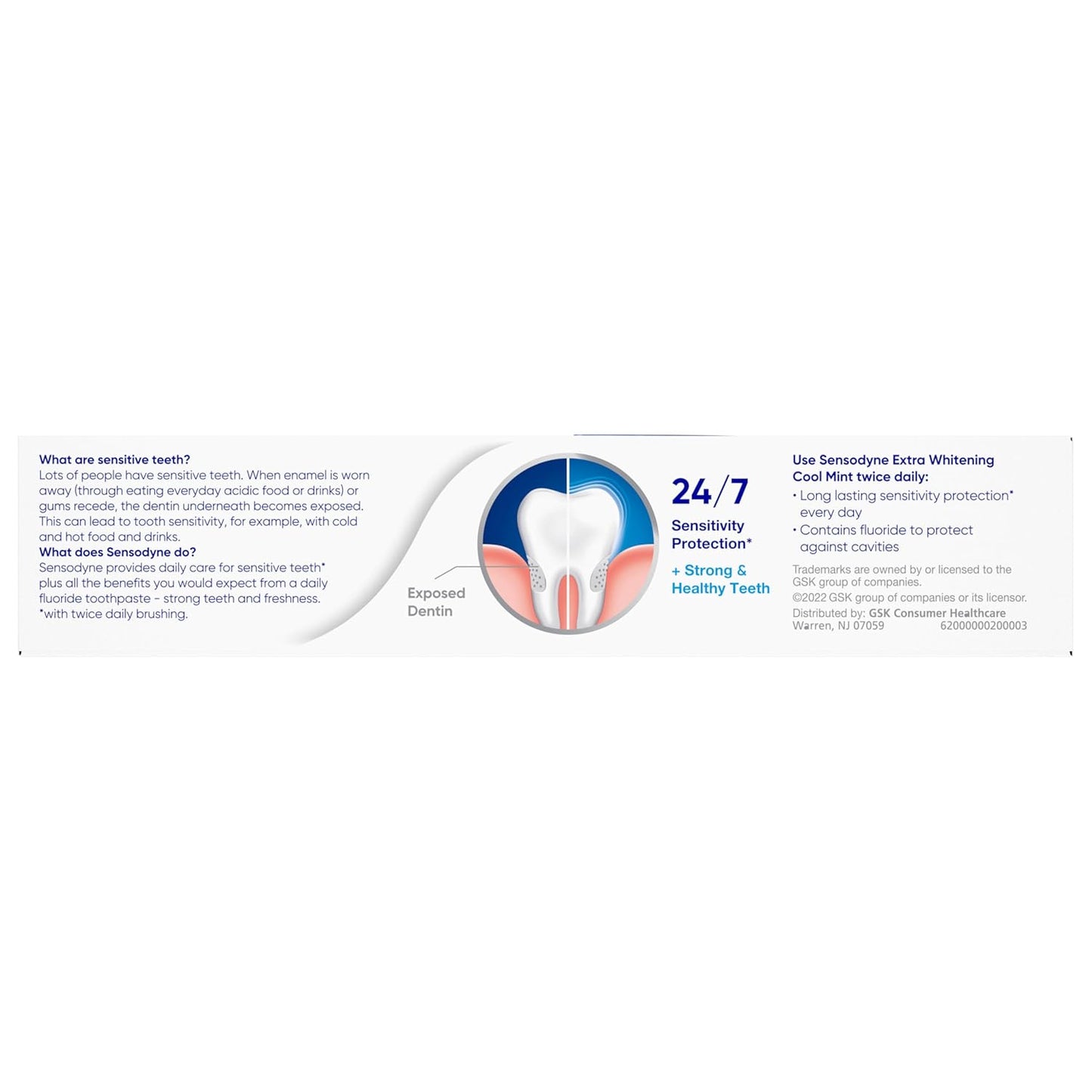 Sensodyne Whitening Luxury Toothpaste – Professional-Grade Sensitivity Relief, Quad Tube Gift Set