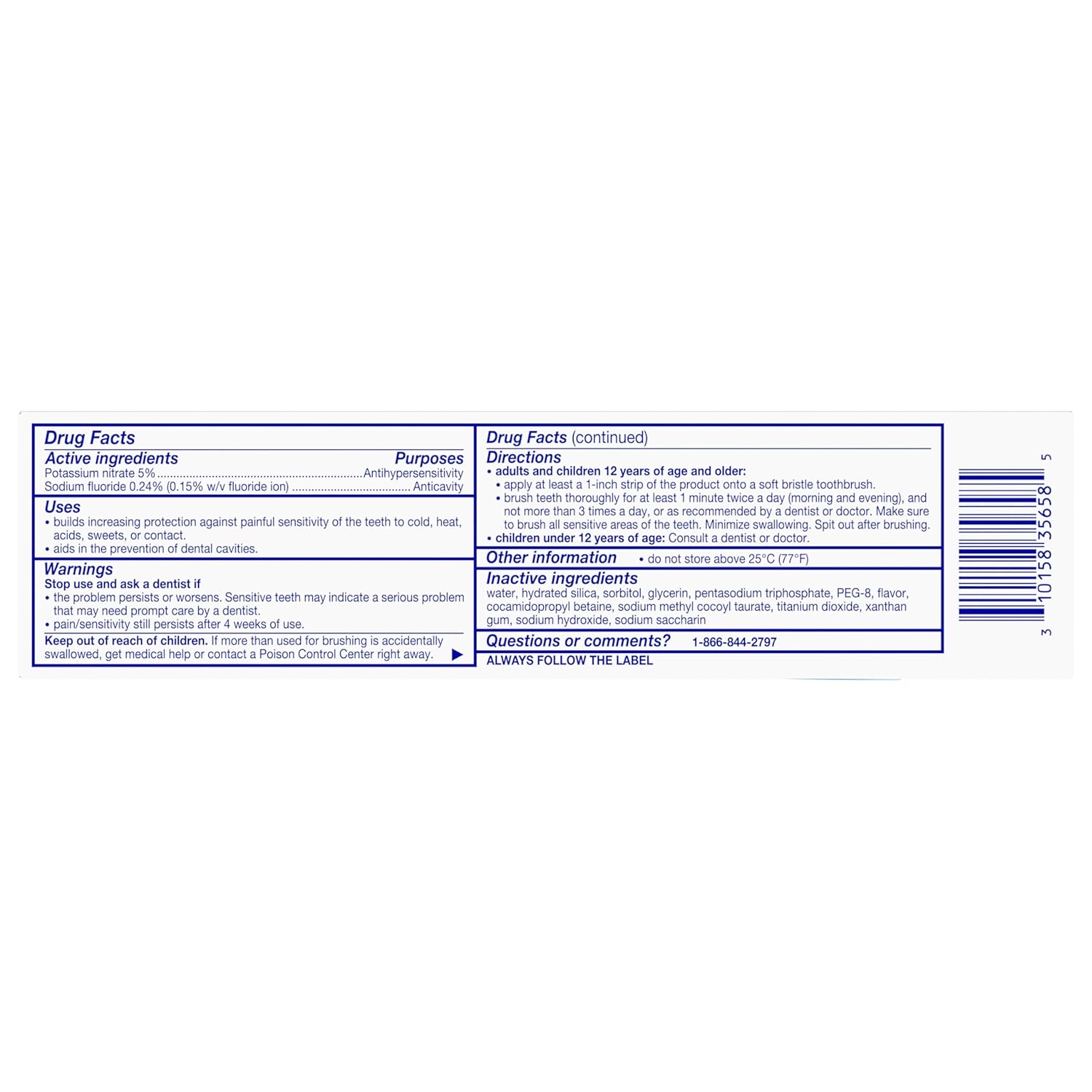 Sensodyne Whitening Luxury Toothpaste – Professional-Grade Sensitivity Relief, Quad Tube Gift Set