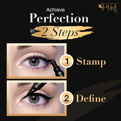 separate left-eye and right-eye stamps that are clearly labeled for easy identification